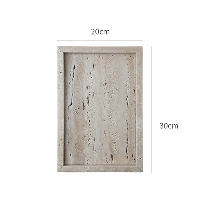 Natural Travertine Stone Vanity Tray
