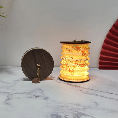 Folding Paper Lantern Table Lamp