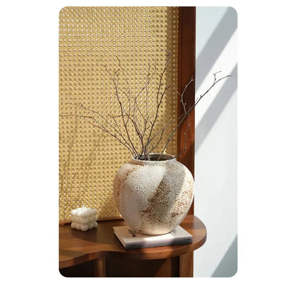 Mottled Wabi-Sabi Ceramic Jar Vase