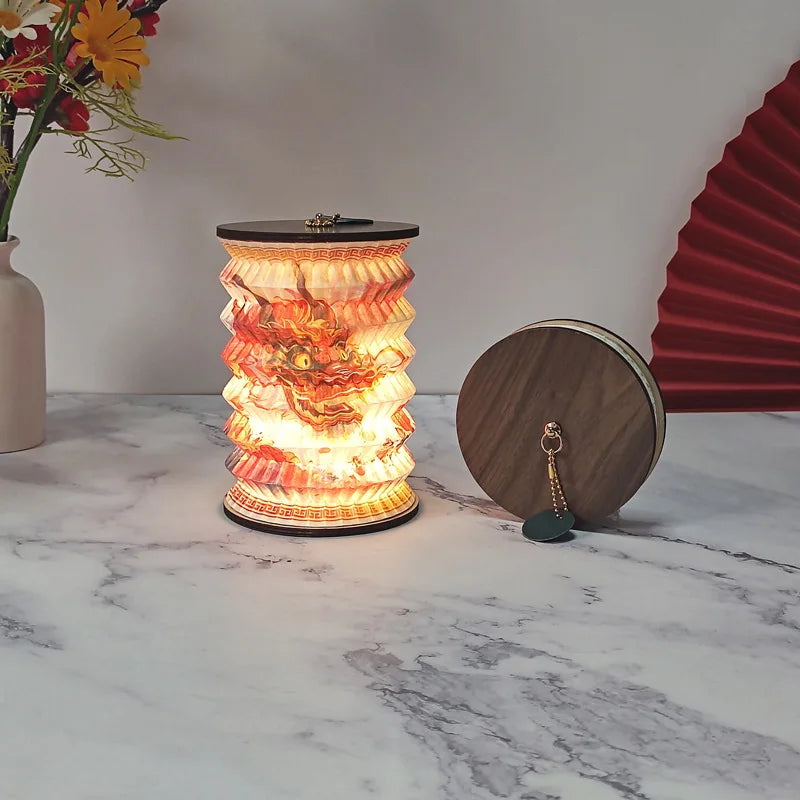 Folding Paper Lantern Table Lamp