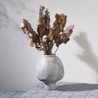 Handmade Stoneware Pedestal Vase