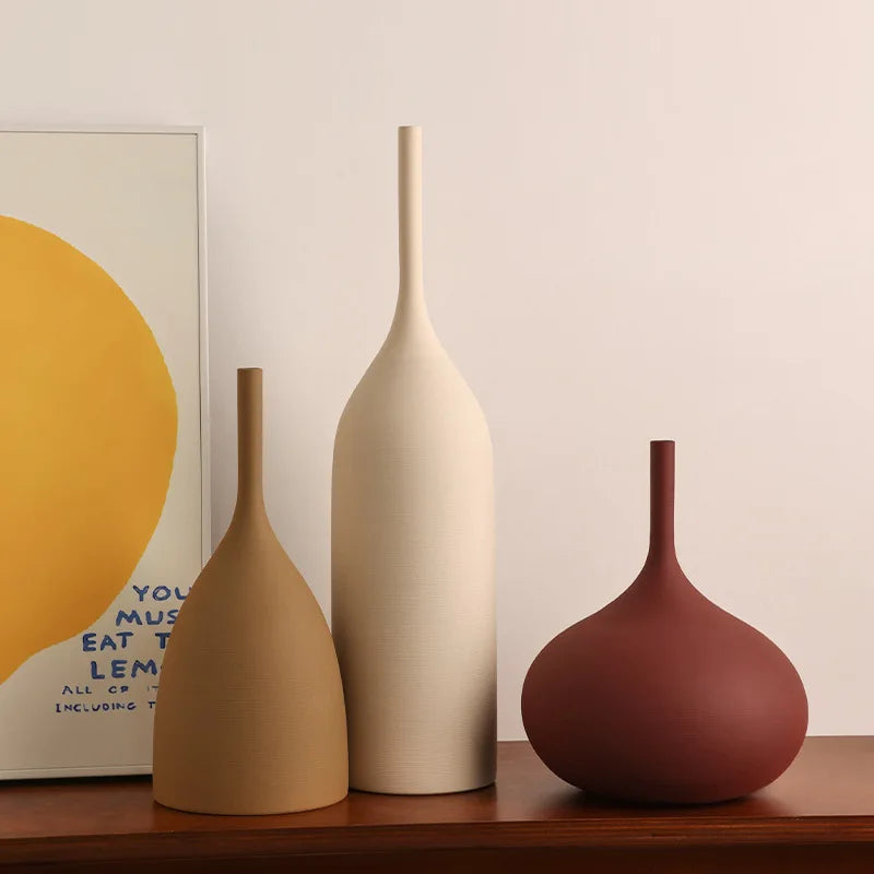 Handmade Morandi Ceramic Vase