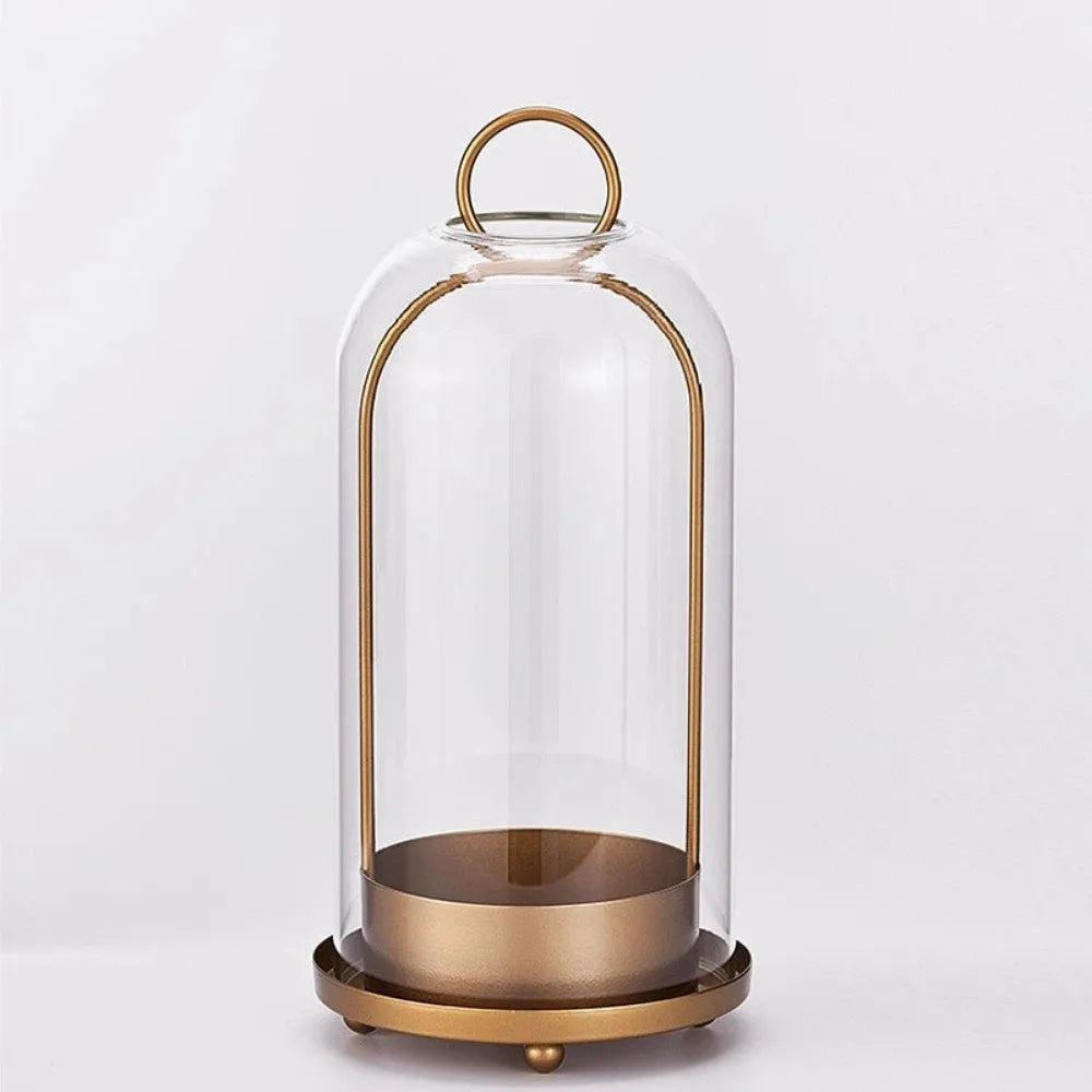 Glass Dome Candle Lantern