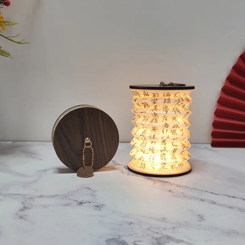 Folding Paper Lantern Table Lamp