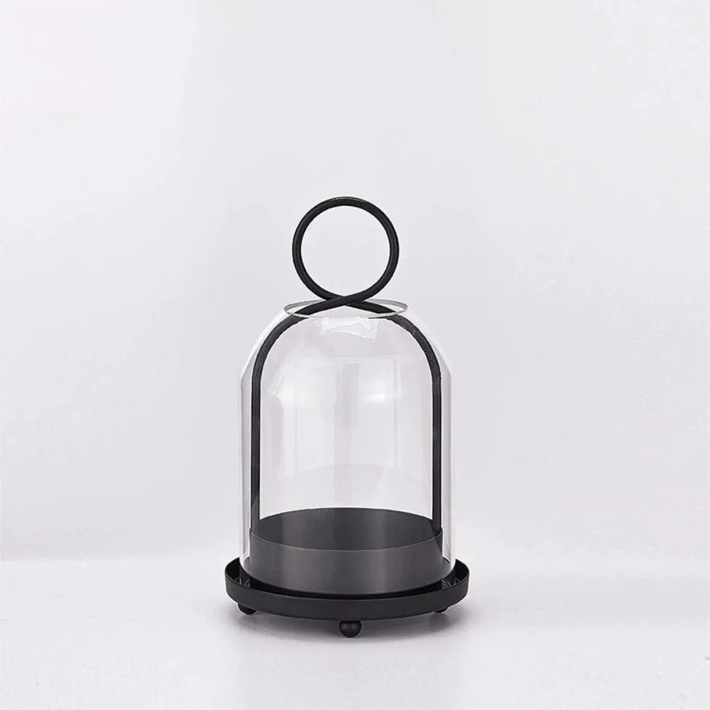 Glass Dome Candle Lantern