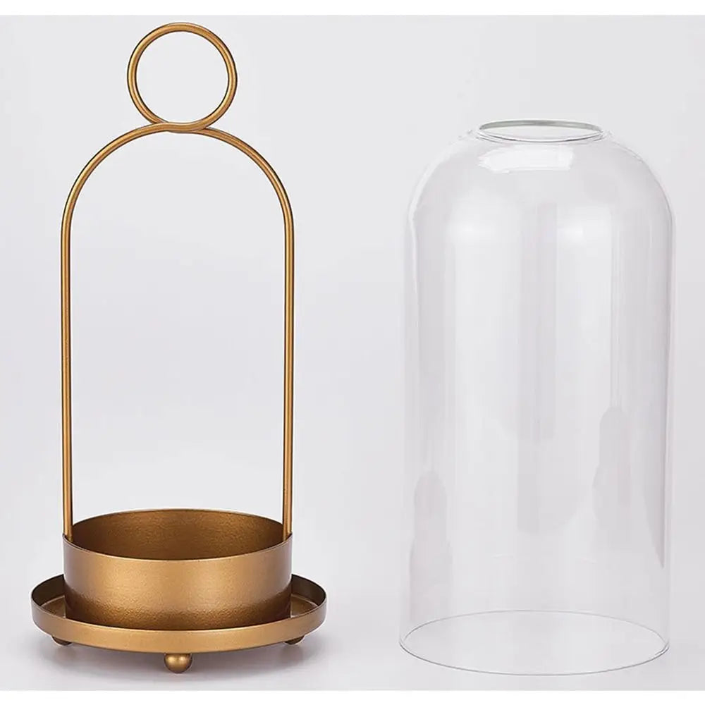 Glass Dome Candle Lantern