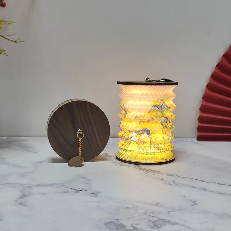 Folding Paper Lantern Table Lamp