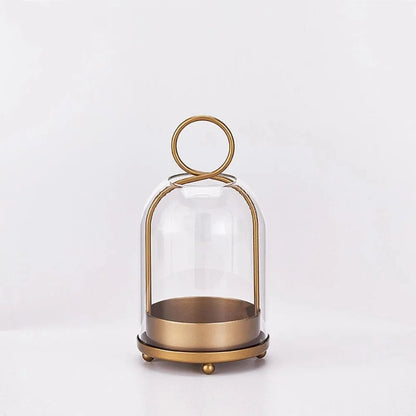 Glass Dome Candle Lantern