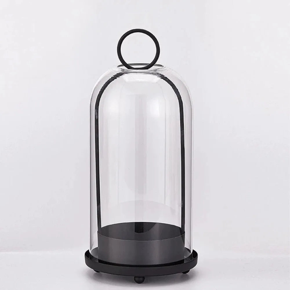 Glass Dome Candle Lantern