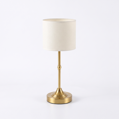 Cordless rechargeable table lamp – Drum Shade (38 cm), on a white background