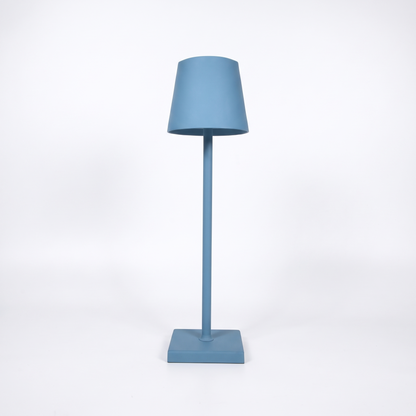 Cordless table lamp – Blue, on a white background