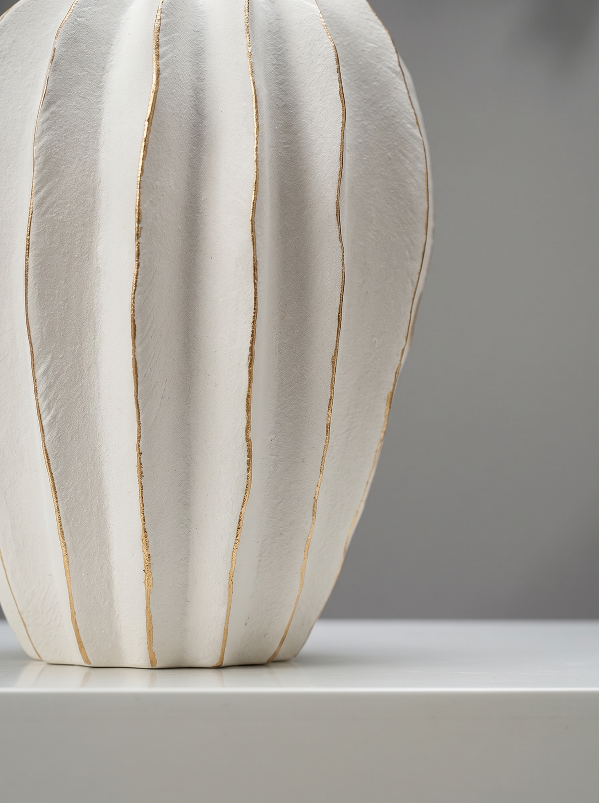 Close view of a coral wave ceramic pattern